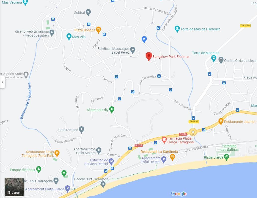Acogedor Bungalow Park Florimar Tarragona Buitenkant foto